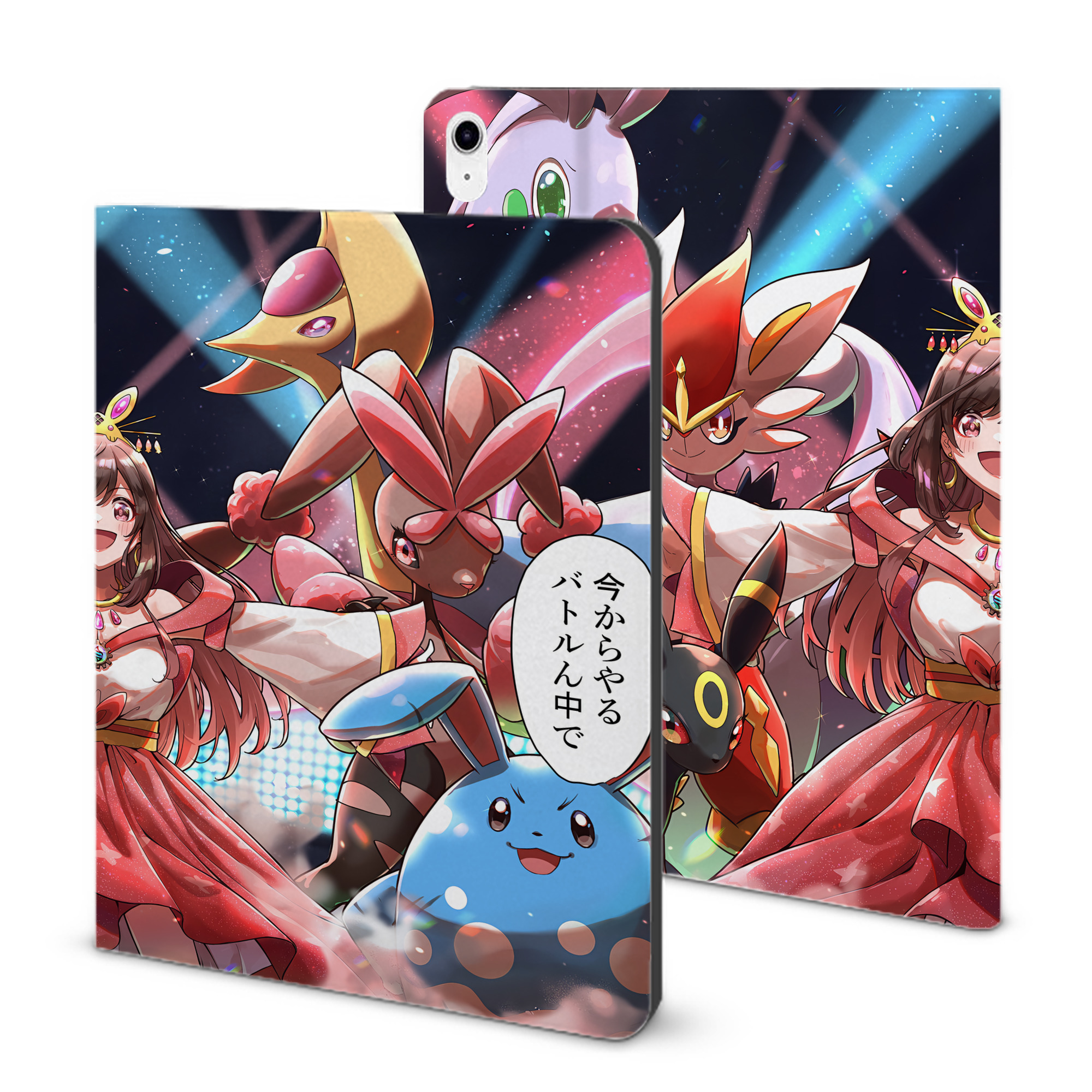 （画像用） ポケットモンスター Pokémon IPad ケース ブック型 PUレザー TPU 耐衝撃 軽量 薄型 ペン収納なし 全面保護 IPad 各モデル対応